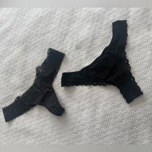 Victoria’s Secret Lace Trim Thong Set